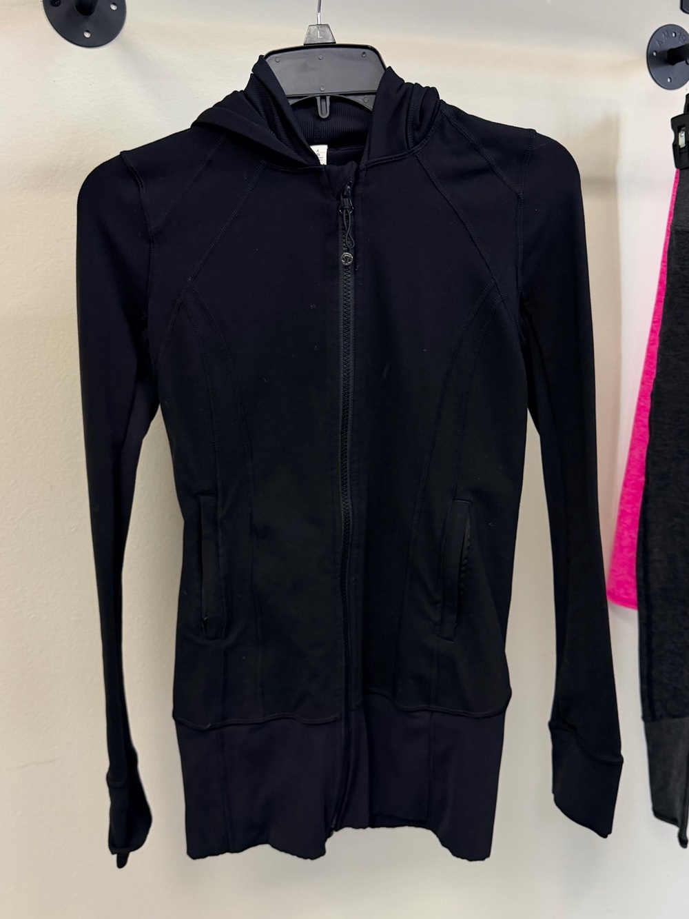 lululemon athletica Black Hooded Zip Jacket - Picture 2 of 2
